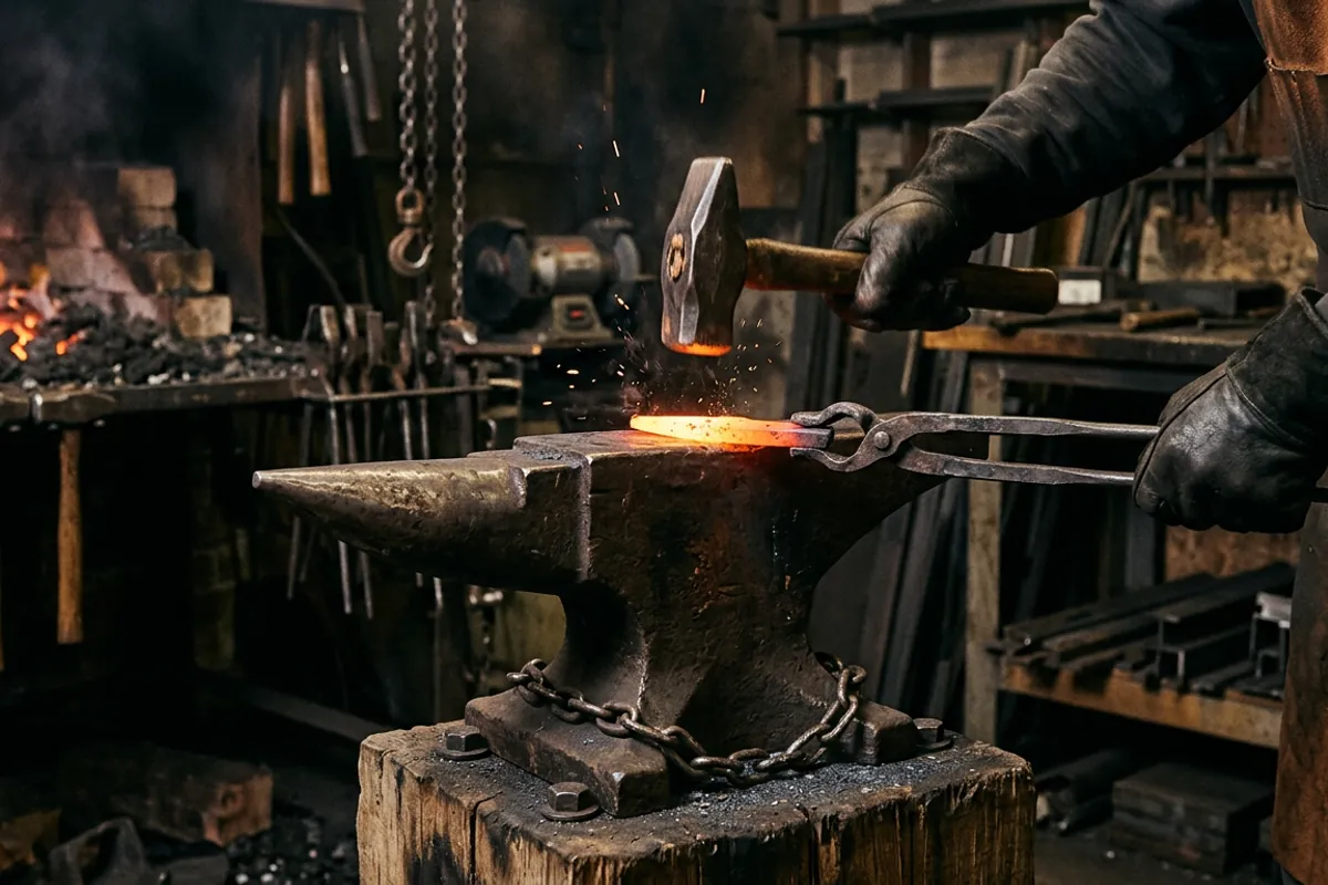A new cast steel anvil as an alternative when a good old anvil for sale is hard to find